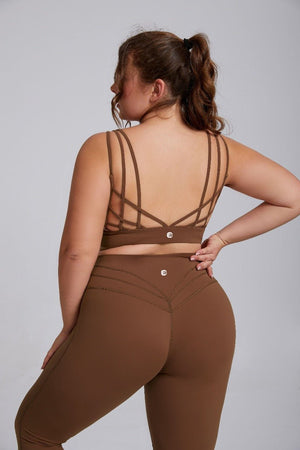 Reggiseno da yoga taglie forti con alto sostegno e antiurto