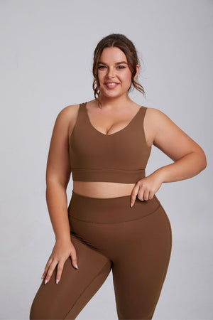 Reggiseno da yoga taglie forti con alto sostegno e antiurto