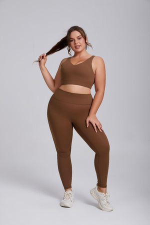 Reggiseno da yoga taglie forti con alto sostegno e antiurto