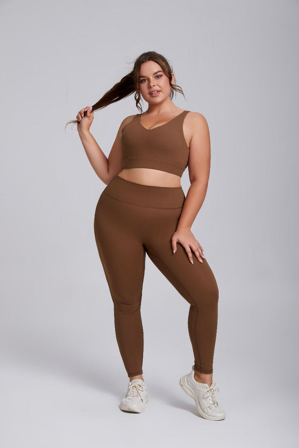 Reggiseno da yoga taglie forti con alto sostegno e antiurto
