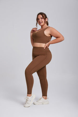 Reggiseno da yoga taglie forti con alto sostegno e antiurto
