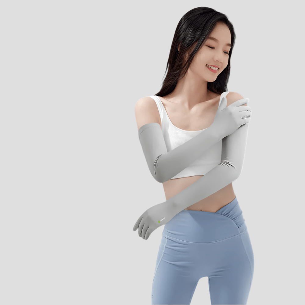 woman wearing Full Arm UV Protection Sleeves