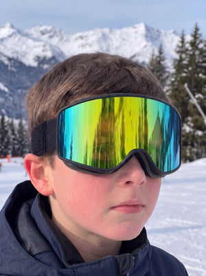 #Gold Kids HD Coated Ski Goggles