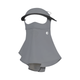 Gray UPF 50+ Sunshade Face Mask