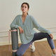 Green Hooded Zip Up Fitness Top  UPF 50+