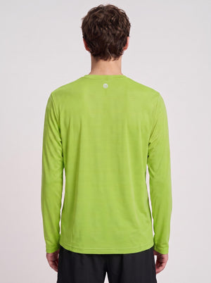 #Green Rear of  Men's Quick-drying Fitness T-Shirt