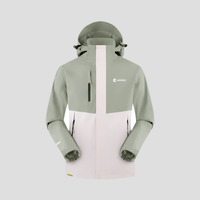 Green Waterproof 3 in 1 Jacket