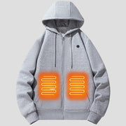 Grey 5 Area Heated Pullover Hoodie