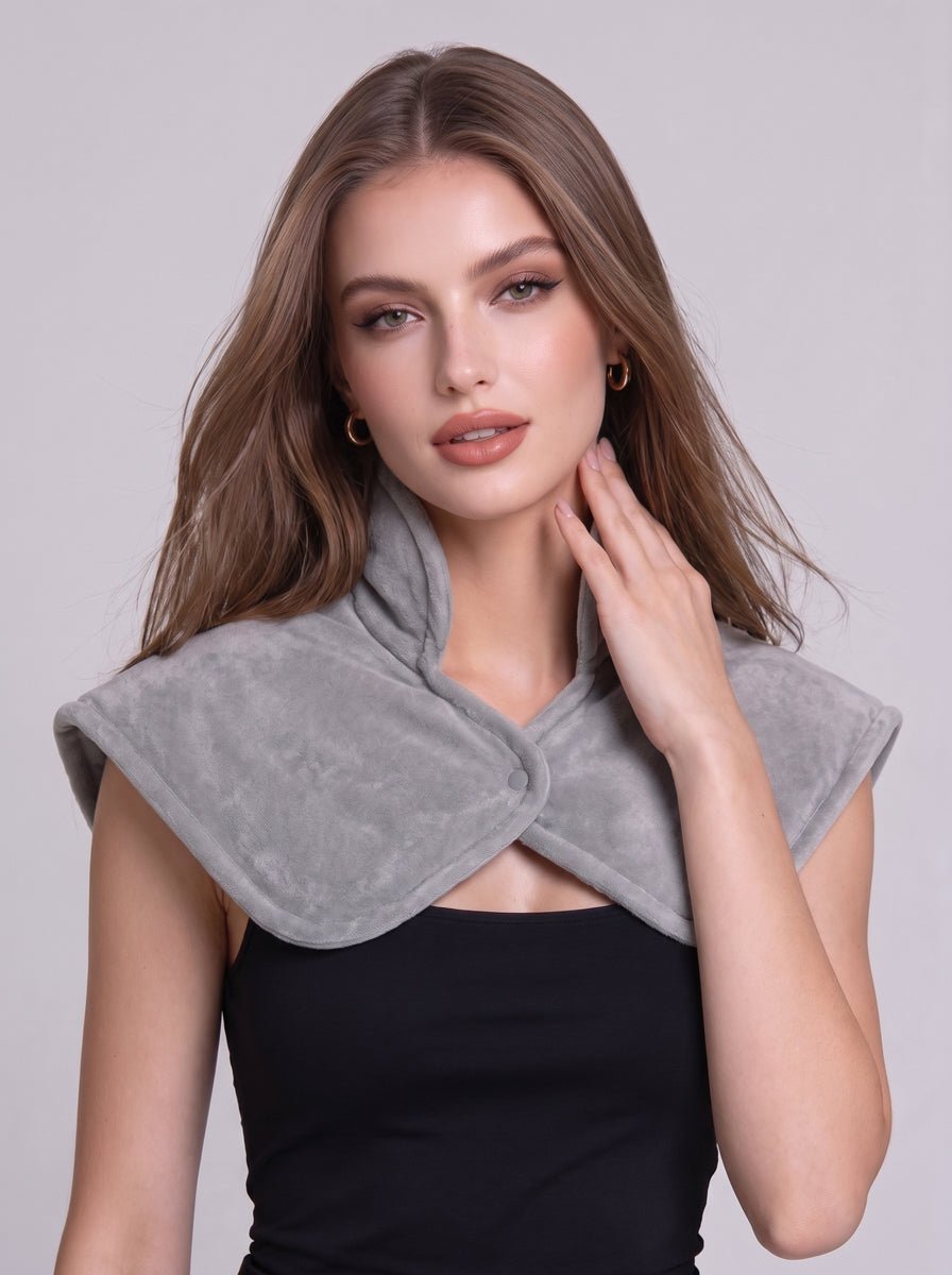 #Grey Heated Car Shawl