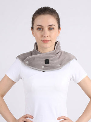 #Grey Heated Neck and Shoulder Wrap