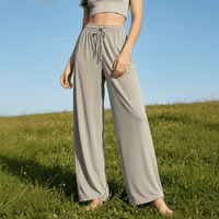 Grey Quick Dry UPF Wide Leg Sun Pants