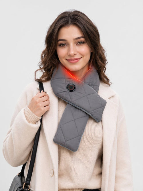 #Grey Rechargeable Heated Scarf