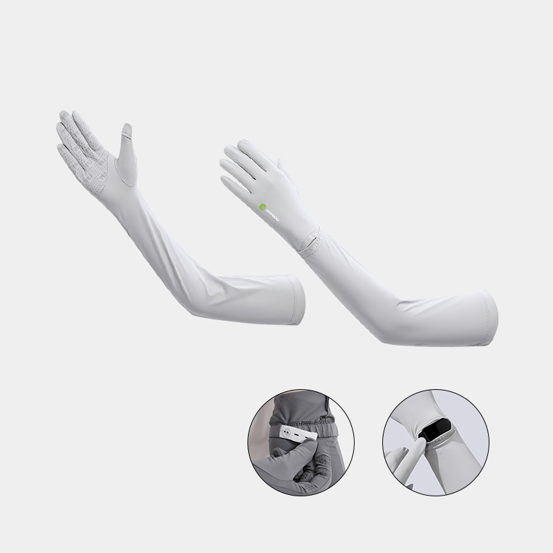 Grey anniou Cooling UV Protection Arm Sleeves