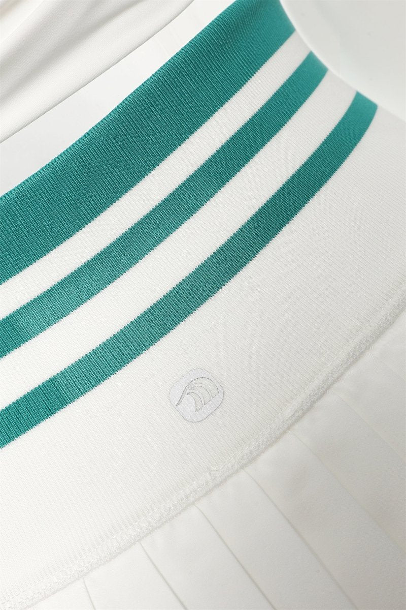 UPF 50+ Long-Sleeve Polo Pickleball Skirt Set