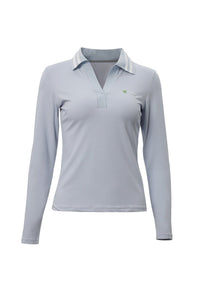 UPF 50+ Long-Sleeve Pickleball Polo