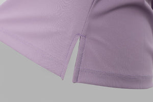 Top corto da yoga a maniche corte UPF 50+