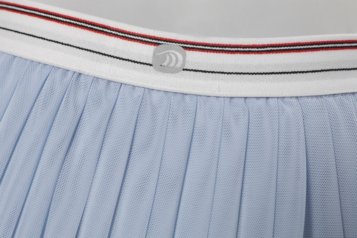 High Waist Mesh Pleated Pickleball Skirt