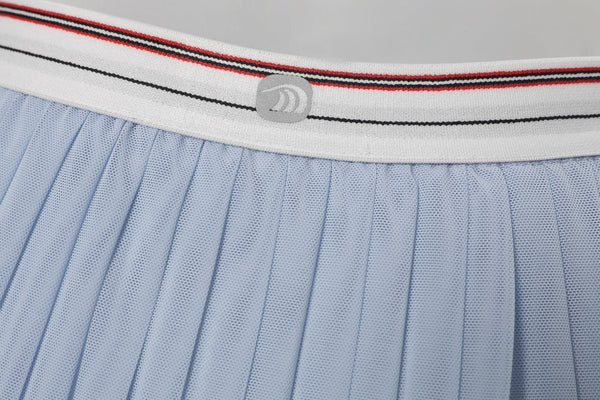 High Waist Mesh Pleated Pickleball Skirt