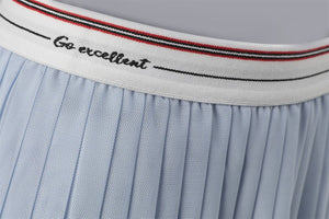 High Waist Mesh Pleated Pickleball Skirt