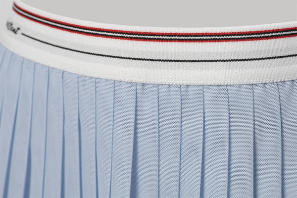 High Waist Mesh Pleated Pickleball Skirt