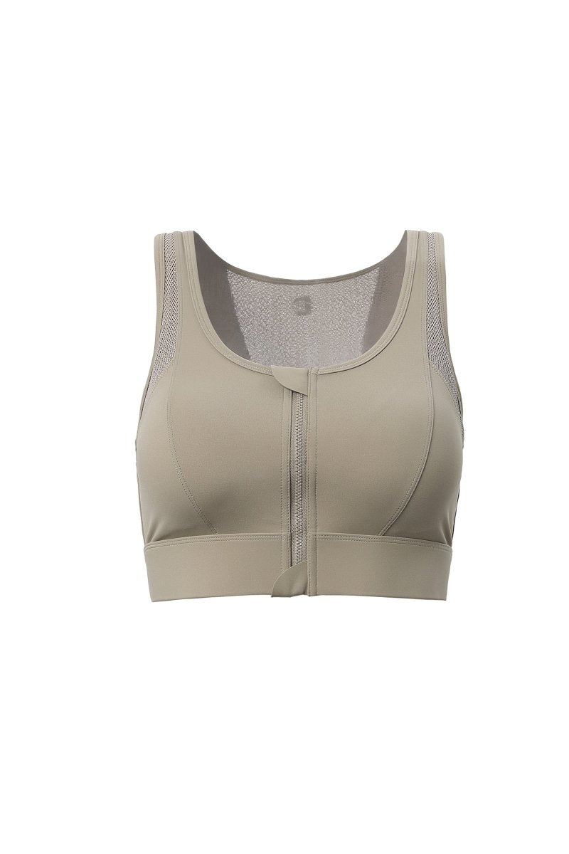 Women's Zip Front Sports Bra