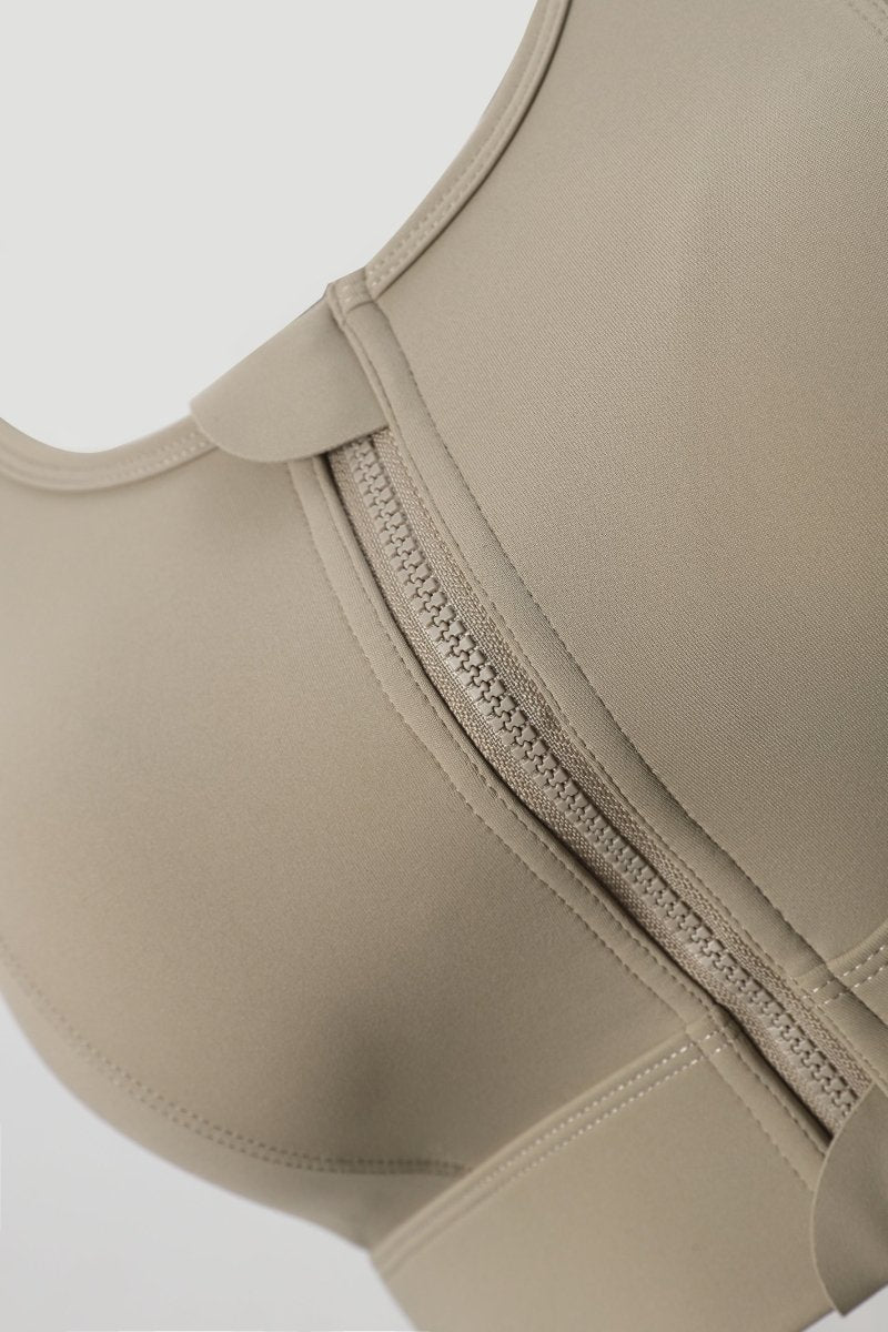Women's Zip Front Sports Bra