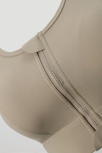 Women's Zip Front Sports Bra