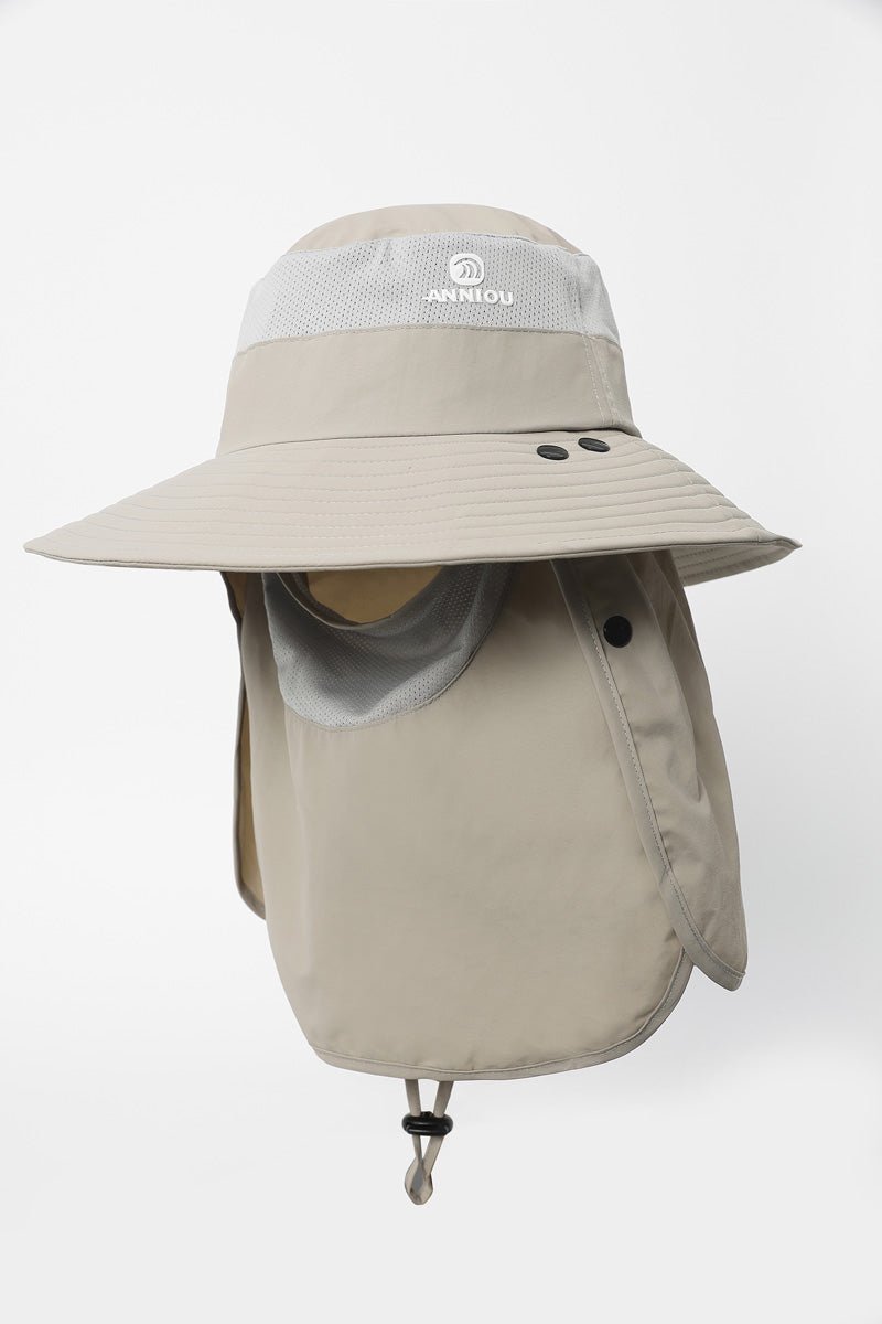 UPF 50+ Bucket Hat with Face & Neck Cover