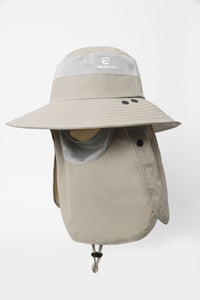 UPF 50+ Bucket Hat with Face & Neck Cover