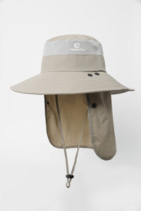 UPF 50+ Bucket Hat with Face & Neck Cover
