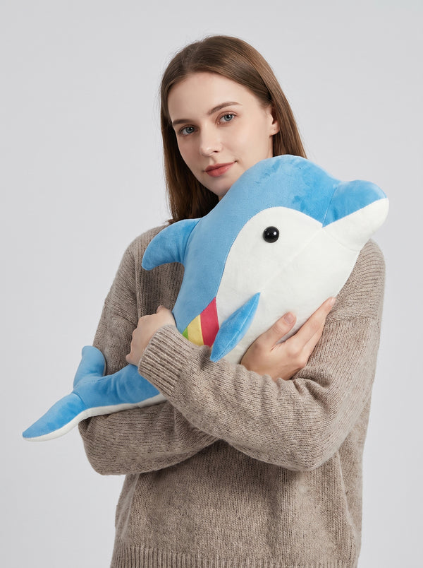 Heated #BlueDolphin Pillow