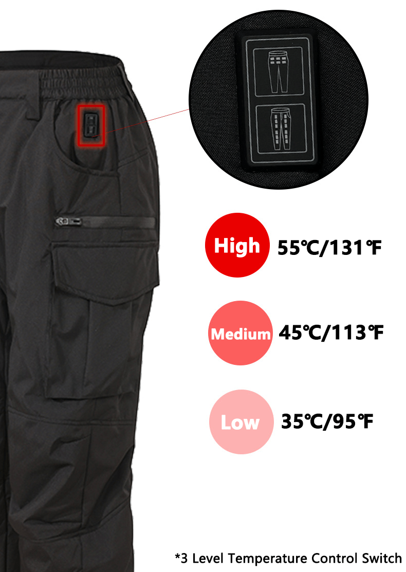  Heated Cargo Pants setting