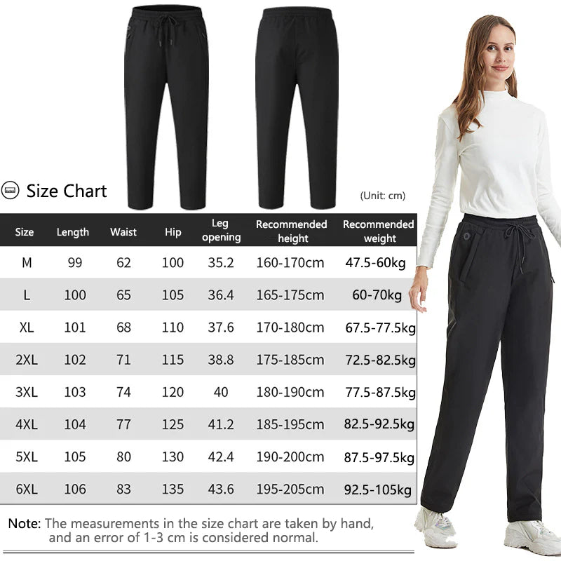  Heated Casual Trousers size guide