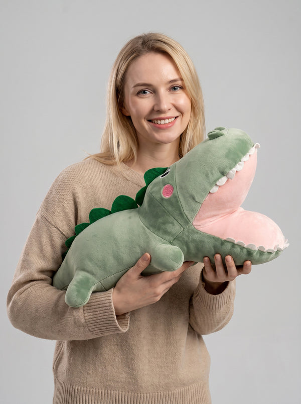 Heated #GreenCrocodile Pillow