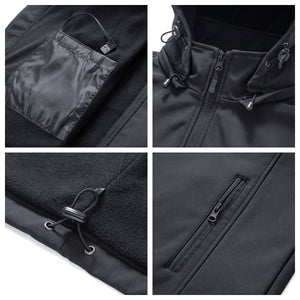 Heated Softshell jacket details