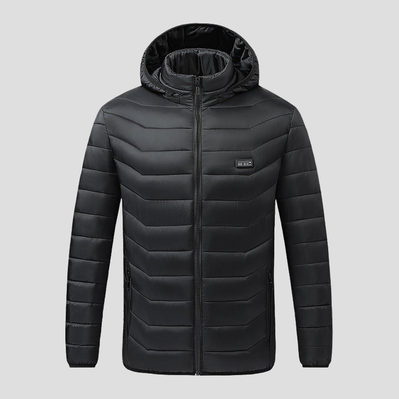 Hooded Heated Down Jacket