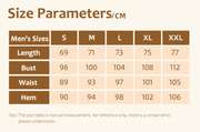 Hooded UPF 100+ Sports Sweatshirt size guide for men