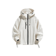 Ivory Breathable Hooded Shell Jacket