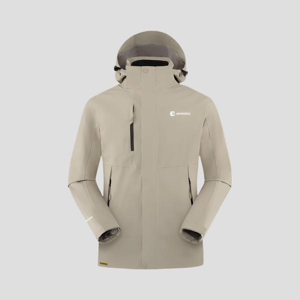 Khaki 3-in-1 Removable Shell Jacket 