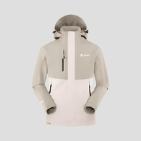 Khaki Waterproof 3 in 1 Jacket