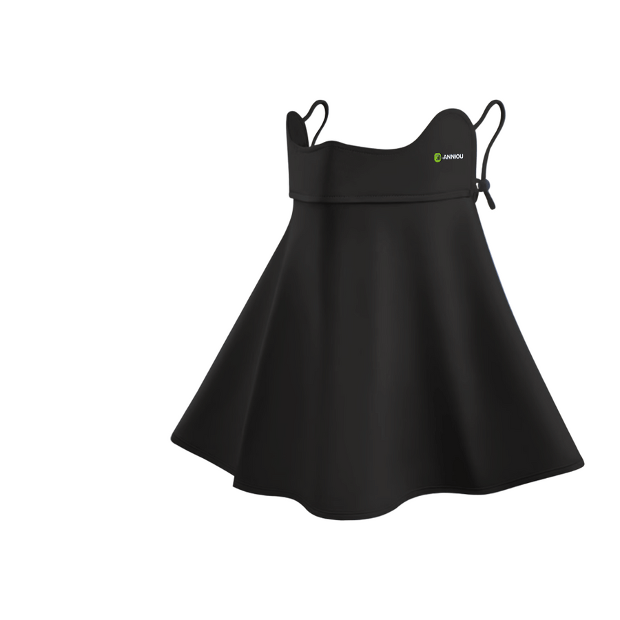 Kids Black Antibacterial UV Face Mask UPF 50+