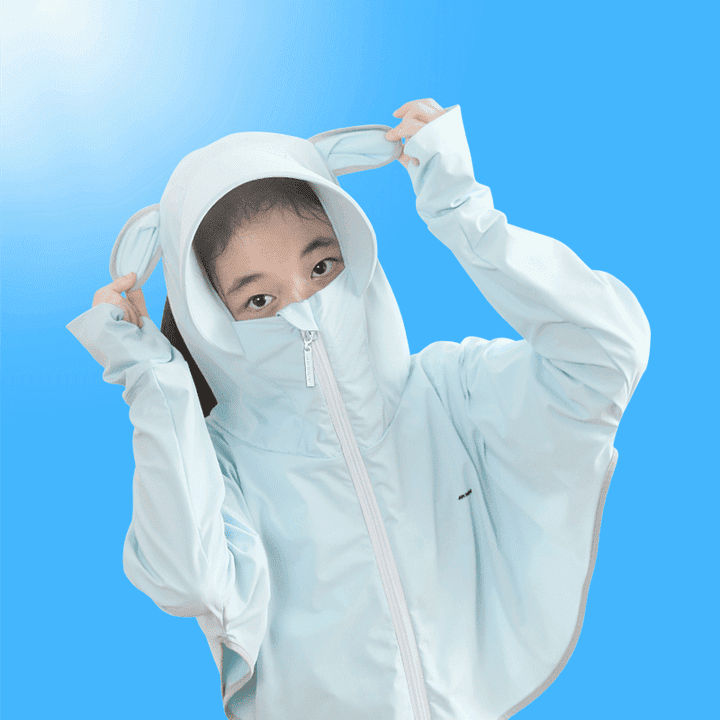 Kids' Hooded Sun Protection Jacket