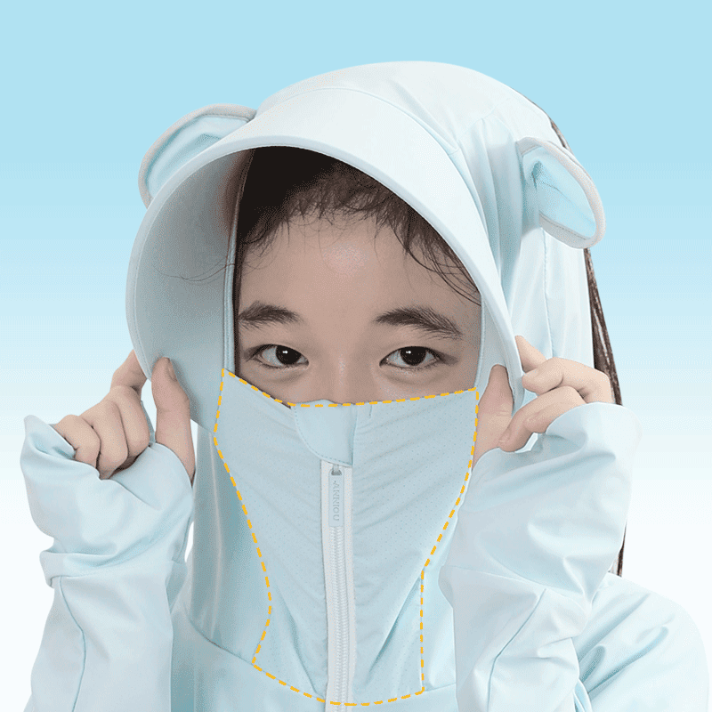 Kids' Masked UPF 50+ Hooded Jacket