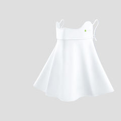 Kids White Antibacterial UV Face Mask UPF 50+