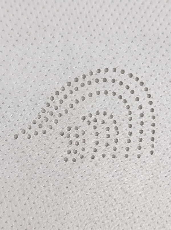 Laser Cut Ventilation Design Detail of #White Seamless Antibacterial Running Tank Top