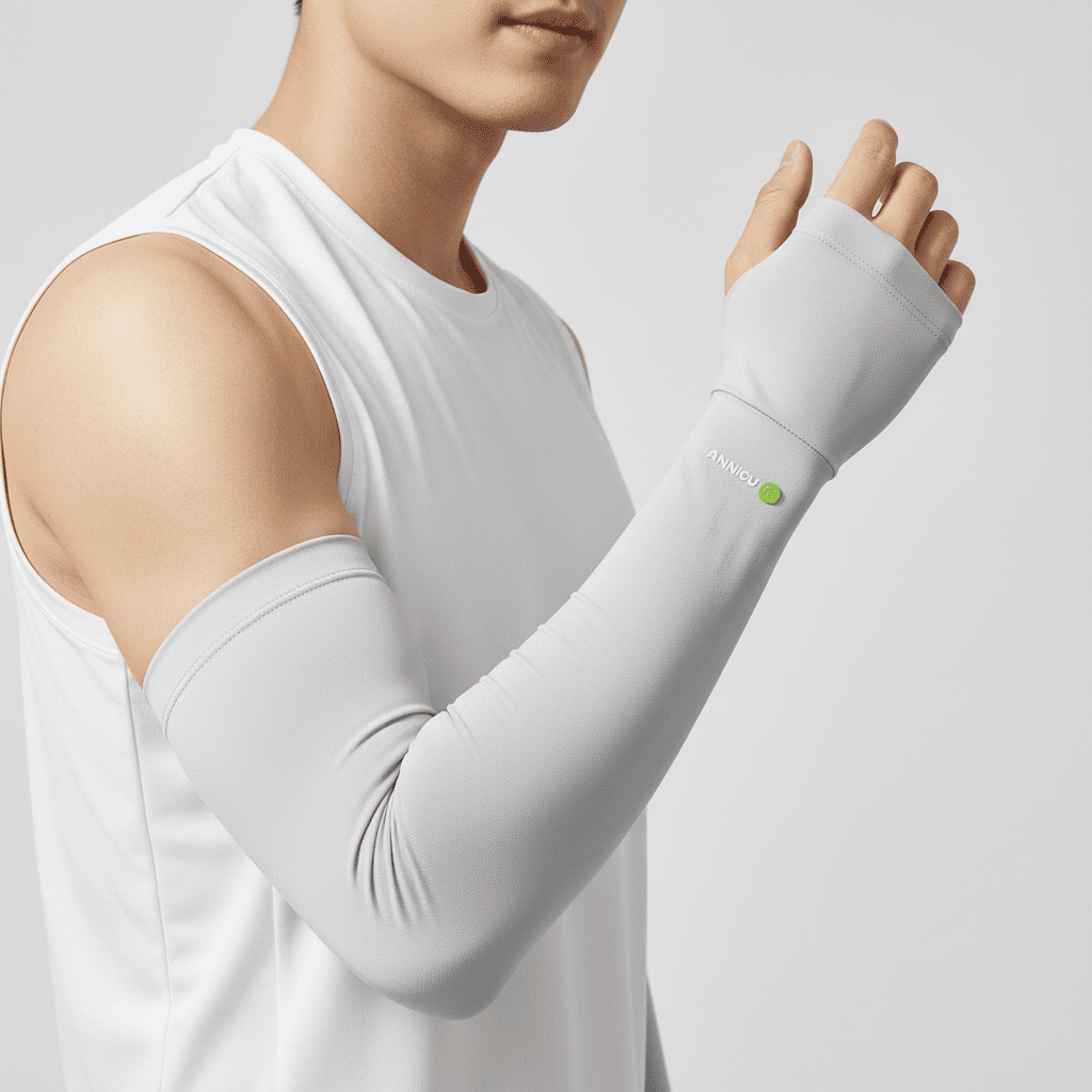 Light Gray Original Yarn Sunscreen Sleeves