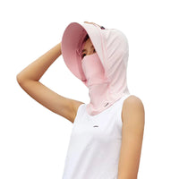 Light Pink Sun Protective Hat Balaclava by Anniou