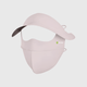 Light Pink Sun Protective Wide Brim Face Mask