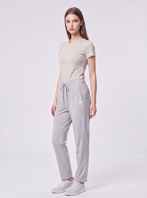 #Lightgrey Womens Quick Dry Straight Leg Pants