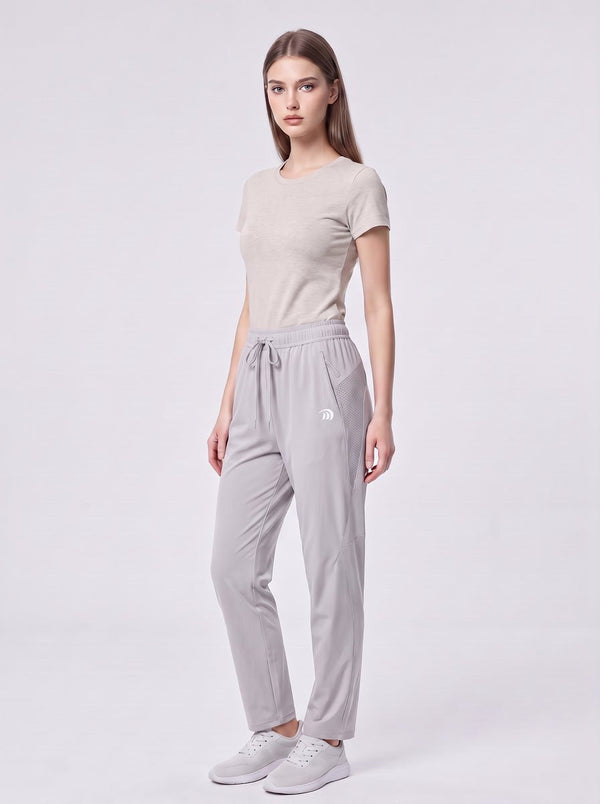 #Lightgrey Womens Quick Dry Straight Leg Pants